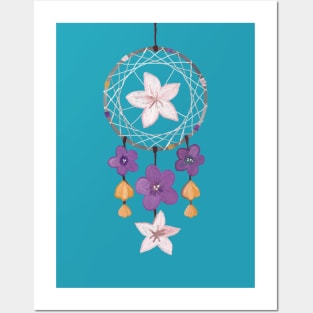 Floral Dreamcatcher Posters and Art